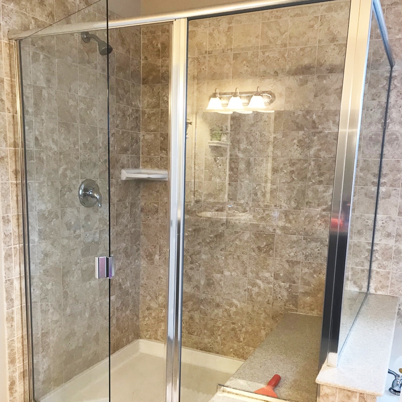 Bathroom clean and shiny for staging your home for sale