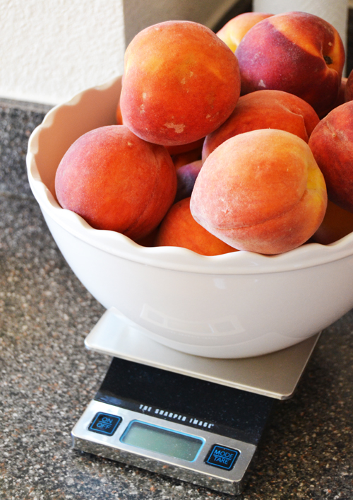 Peaches for the easiest freezer peach pie filling!