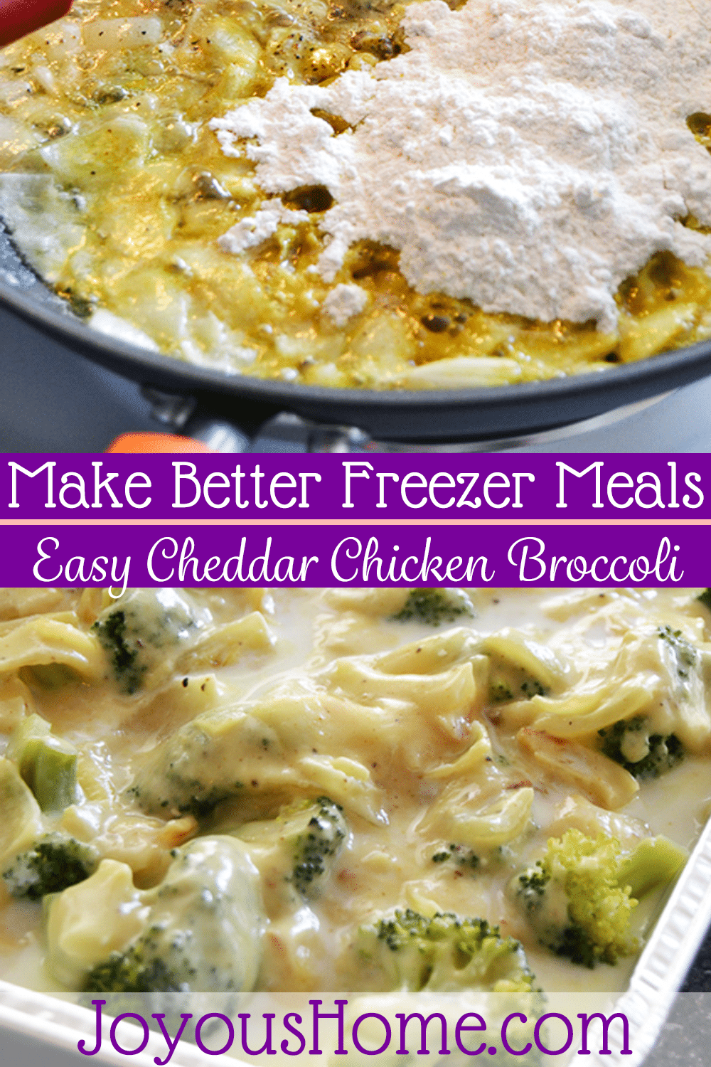 Make Better Freezer Meals - Cheddar Chicken Broccoli