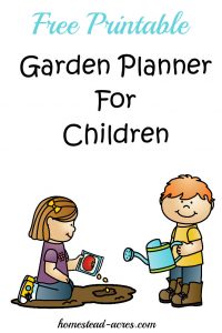 Kids Garden Planner Pin