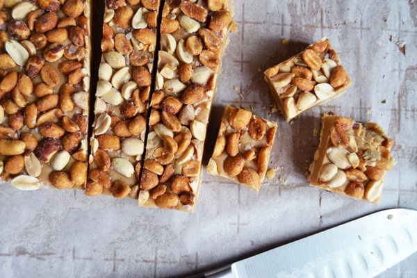 salted peanut bars