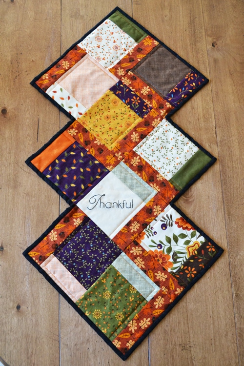 fall charm quilted table runner