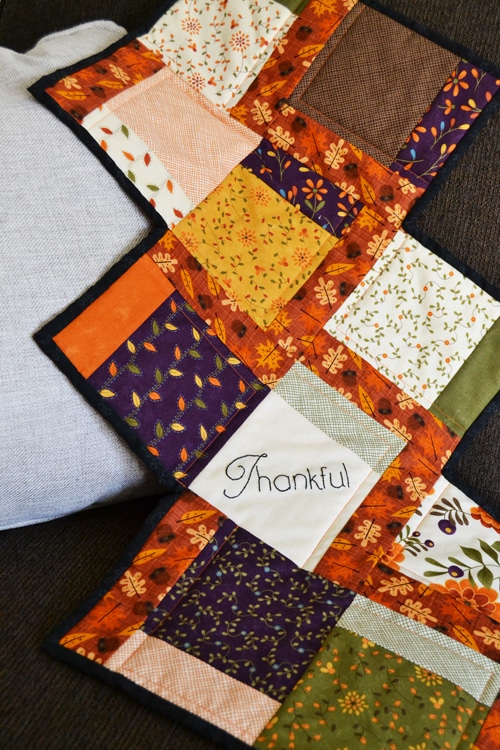 fall charm quilted table runner