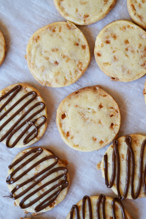 toffee shortbread cookies