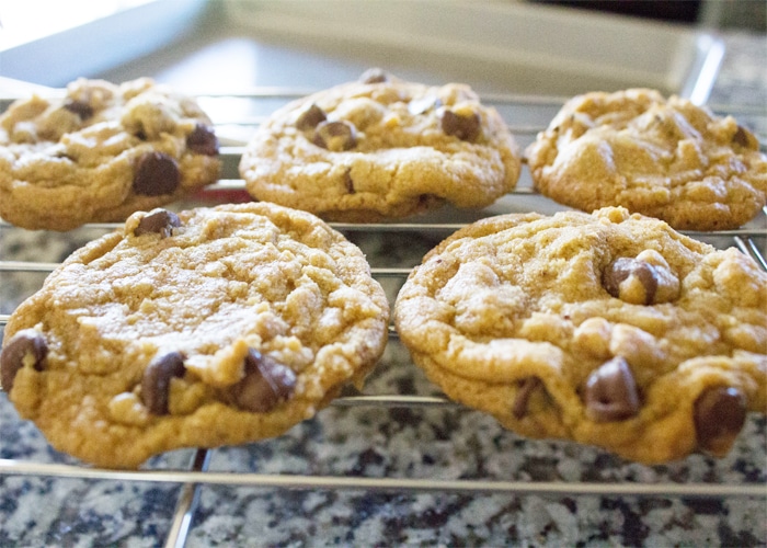 Cookies on rack