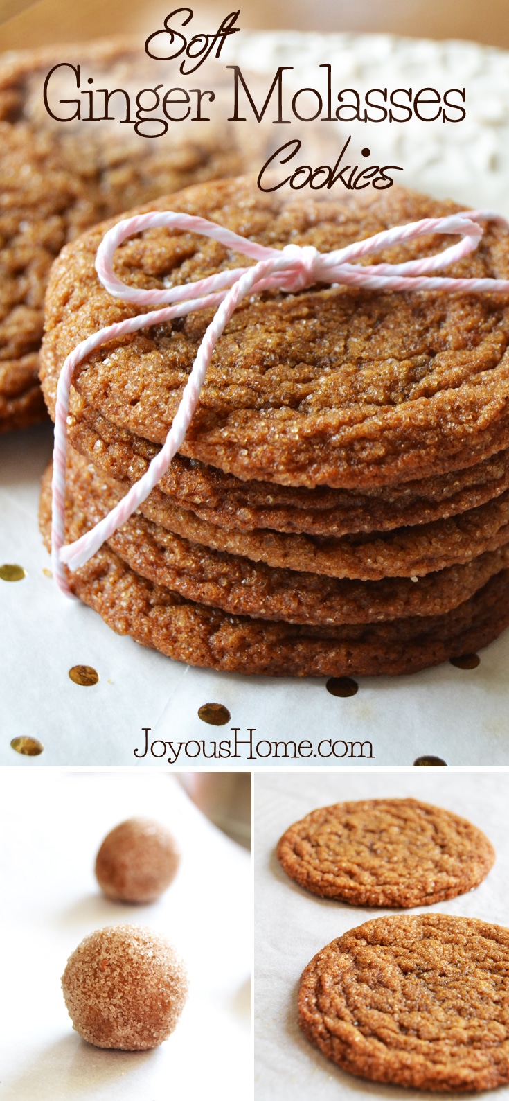 Soft Ginger Molasses Cookies