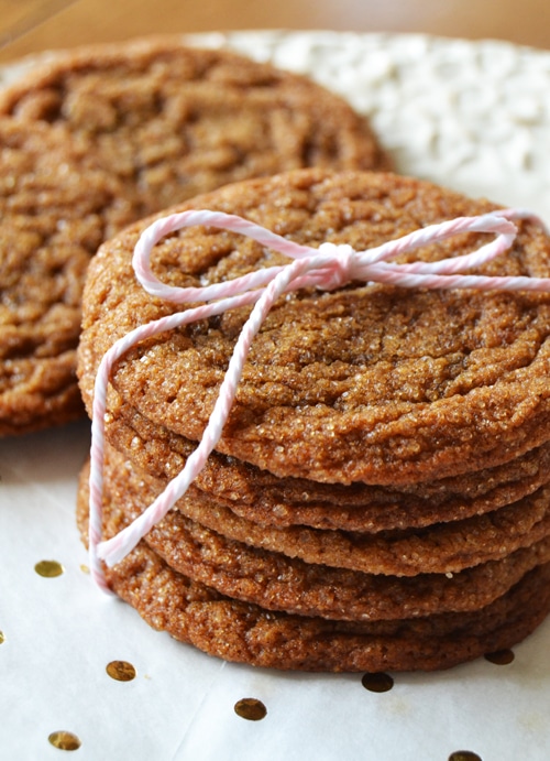 soft ginger molasses cookies