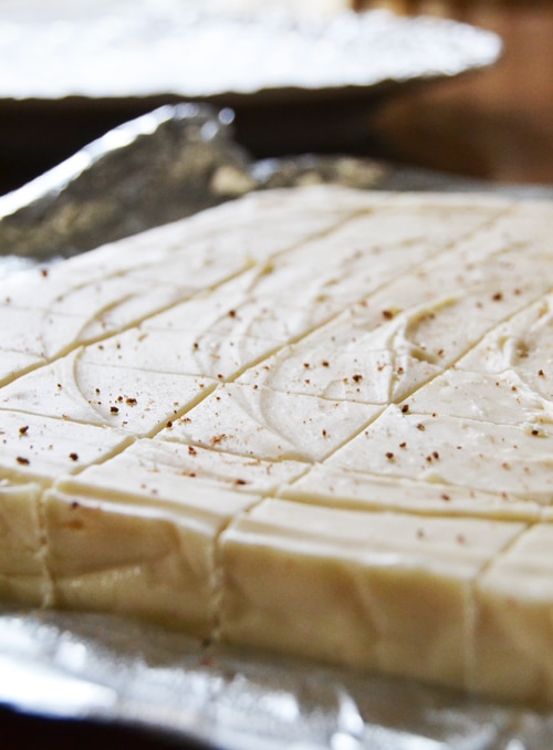 eggnog fudge