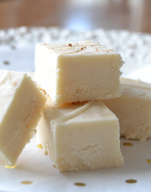 eggnog fudge