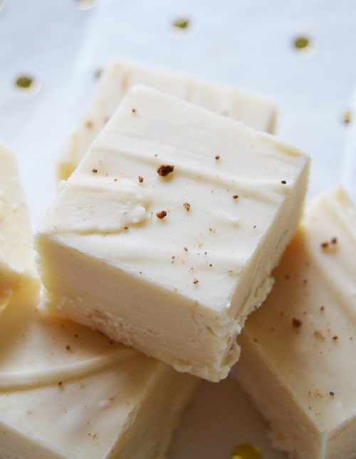 eggnog fudge