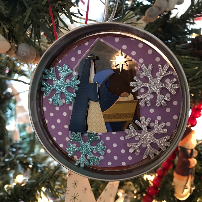 Recycled Recycled Mason Jar Lid Ornaments