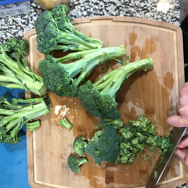 Chopped Broccoli Potato Soup