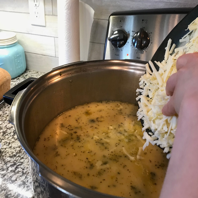 Cheddar Cheese for Potato Soup