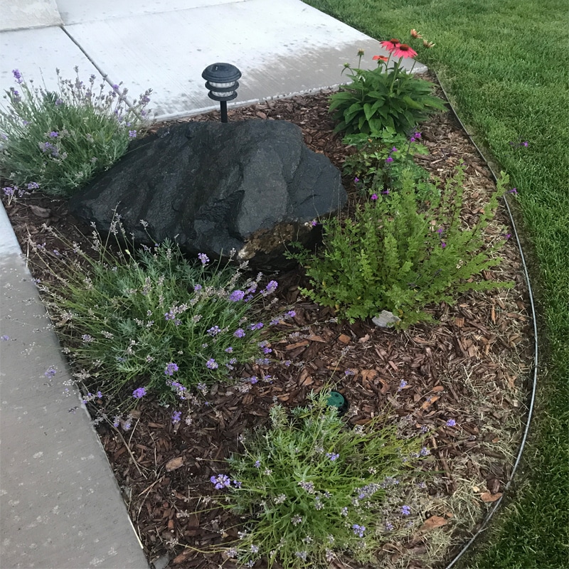 Pretty rock garden to show your house for sale