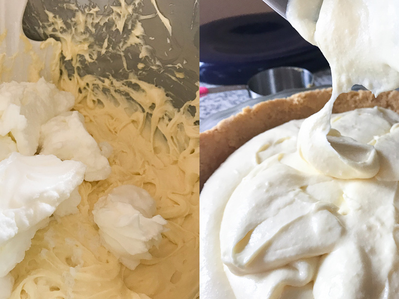 Fluffy Egg Whites Cheesecake Filling