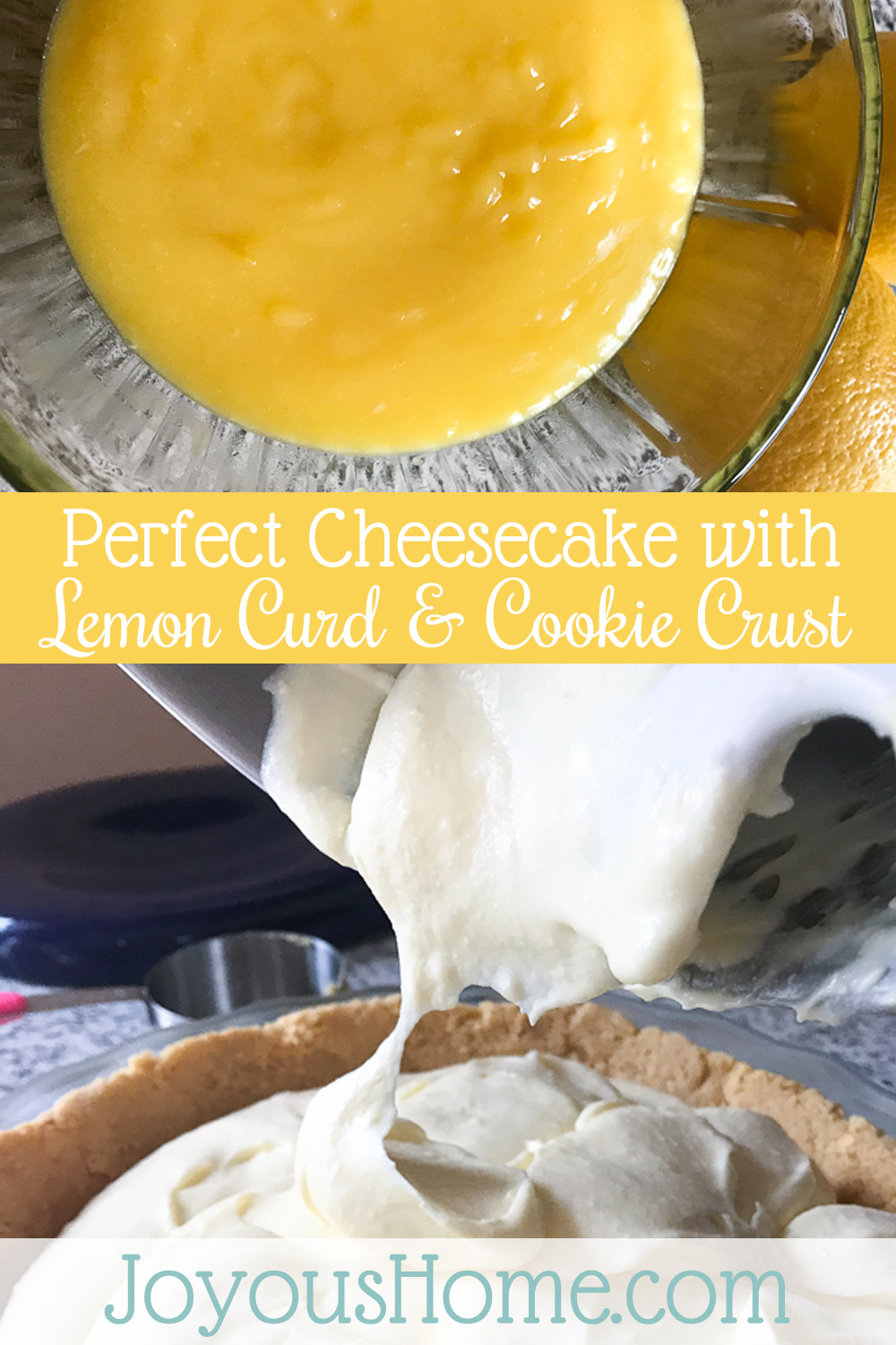 Perfect Cheesecake with Lemon Cookie Crust