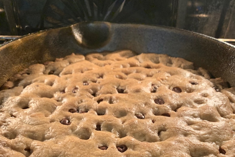 Skillet Chocolate Chip Cookie