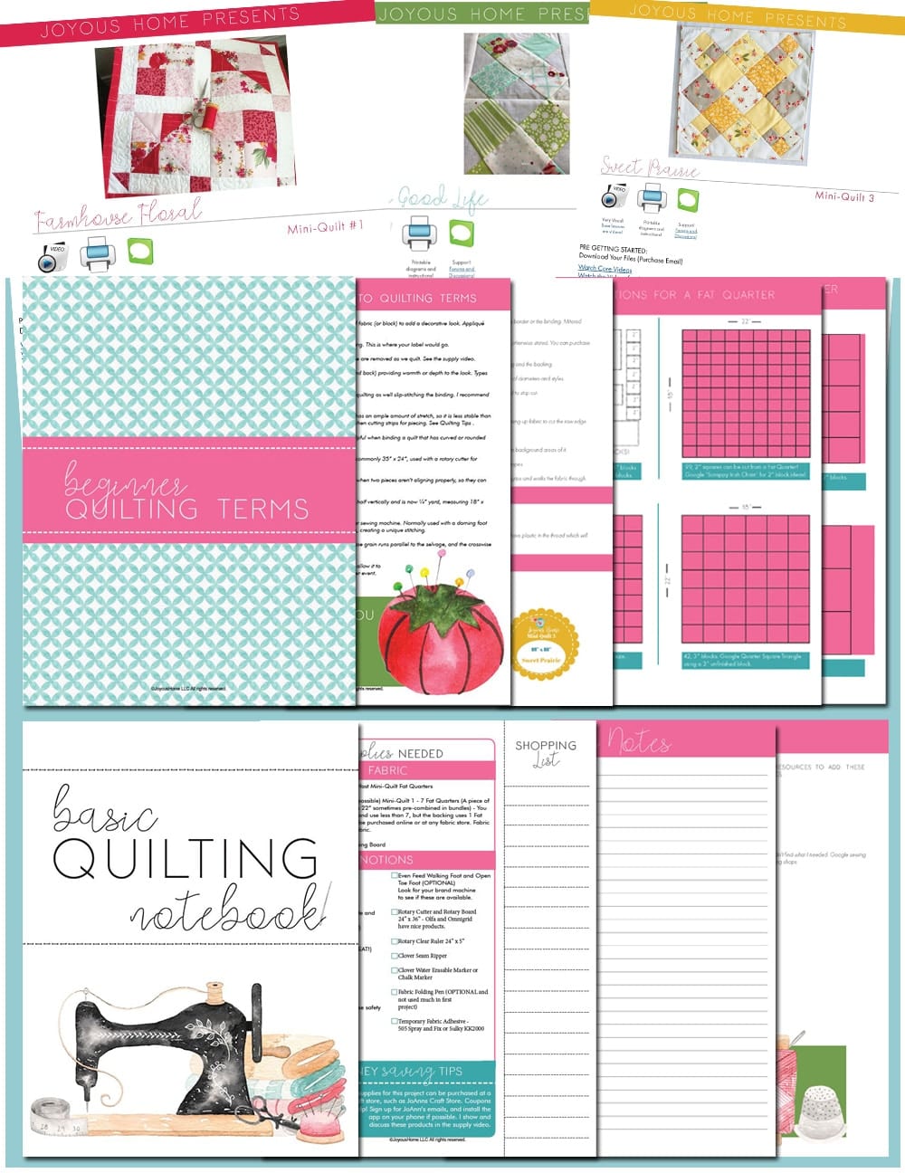 Learn to Quilt Course by Joyous Home Learn to Quilt Course by Joyous Home