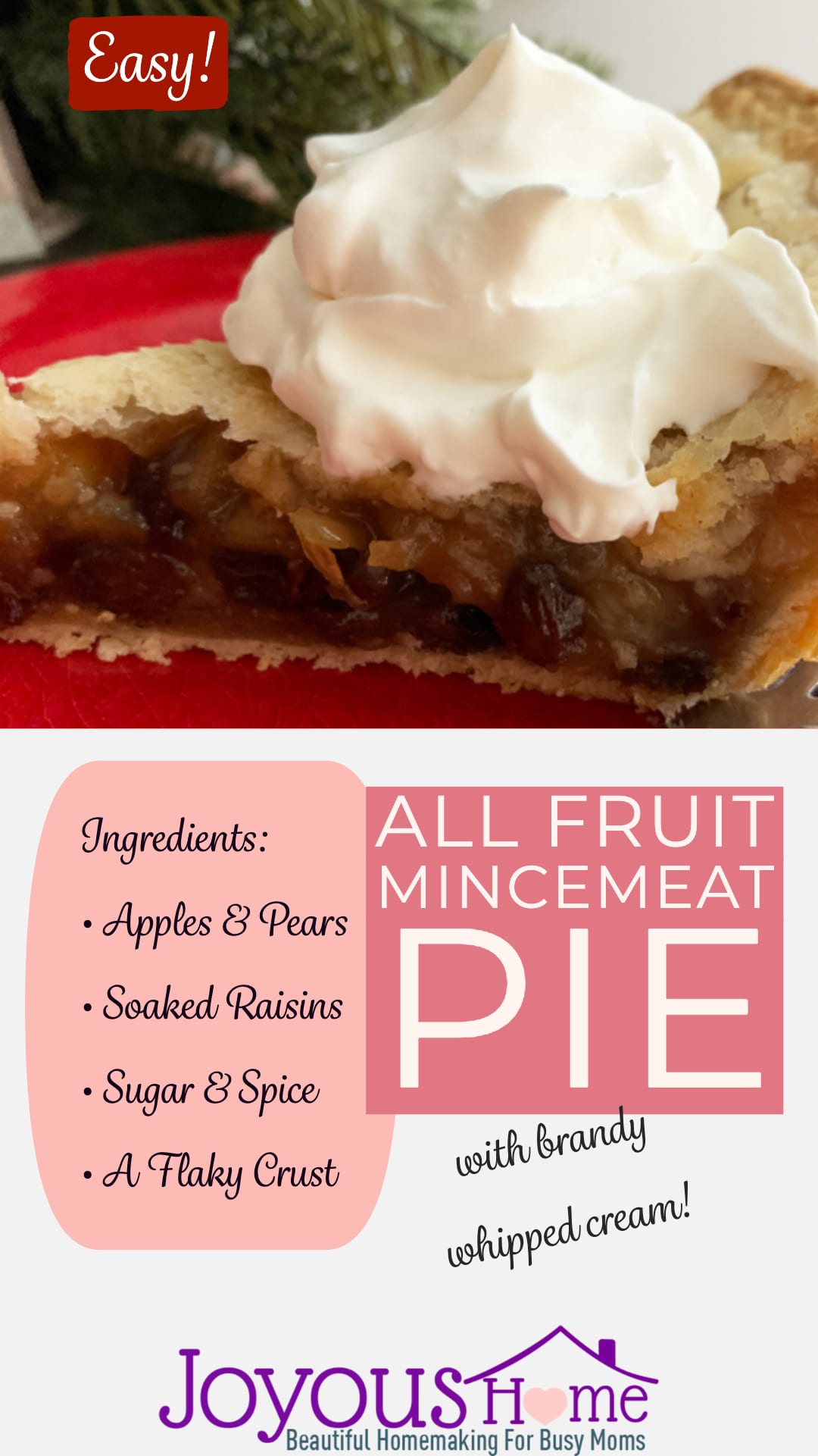 All Fruit Mincemeat Pie Recipe