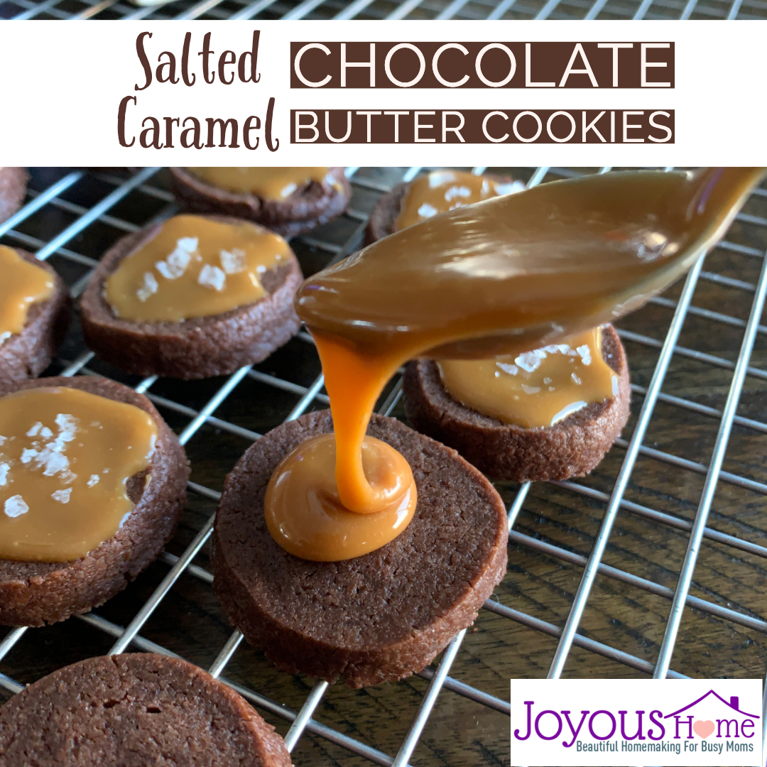 Salted Caramel Chocolate Butter Cookies