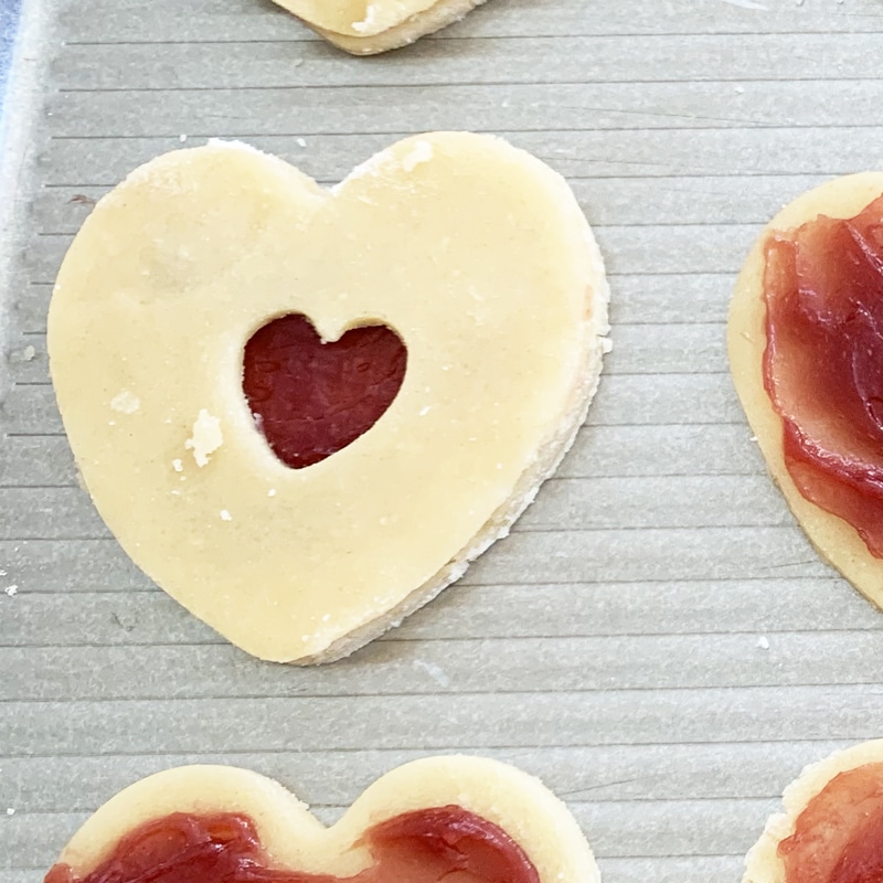 How to Make Heart Shaped Cherry Filled Cookies