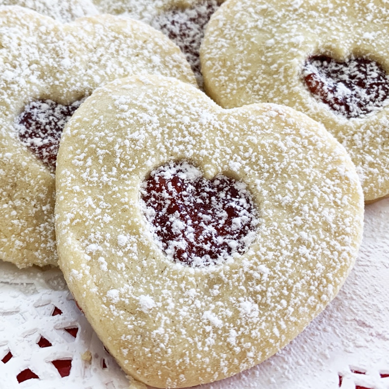 How to Make Heart Shaped Cherry Filled Cookies