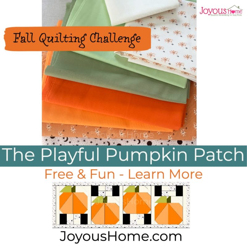 Playful Pumpkin Patch Quilting Challenge