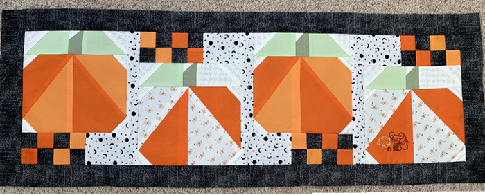 Playful Pumpkin Patch Quilt top